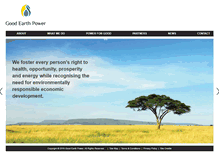 Tablet Screenshot of goodearthpower.com